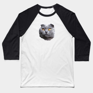 Scottish Fold Blue Beauty Baseball T-Shirt